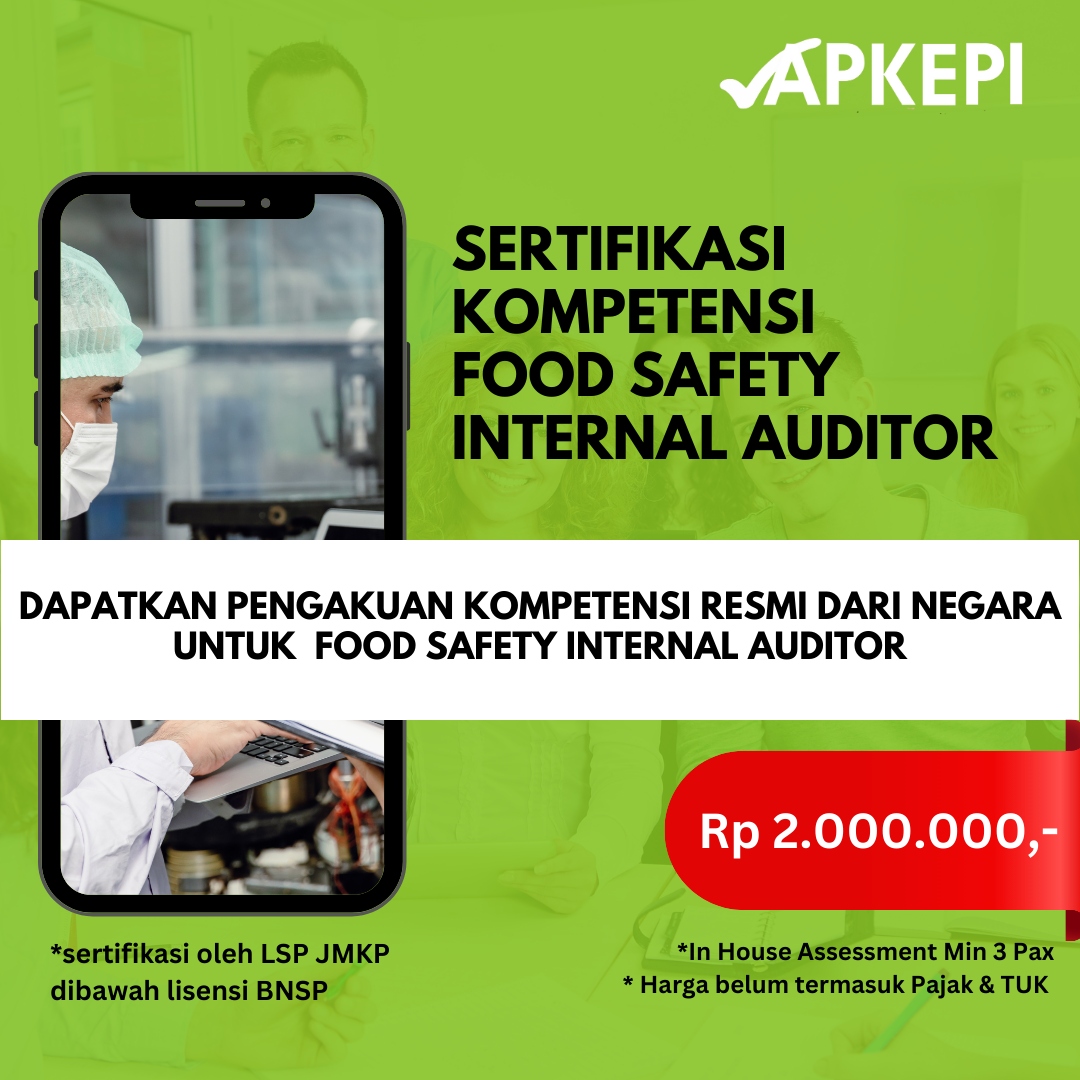 Sertifikasi Kompetensi Auditor Internal Keamanan Pangan by LSP JMKP