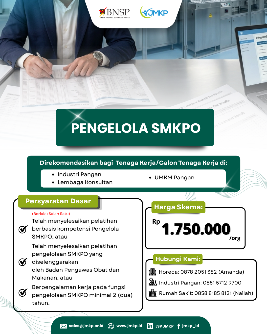 Sertifikasi Kompetensi Pengelola SMKPO