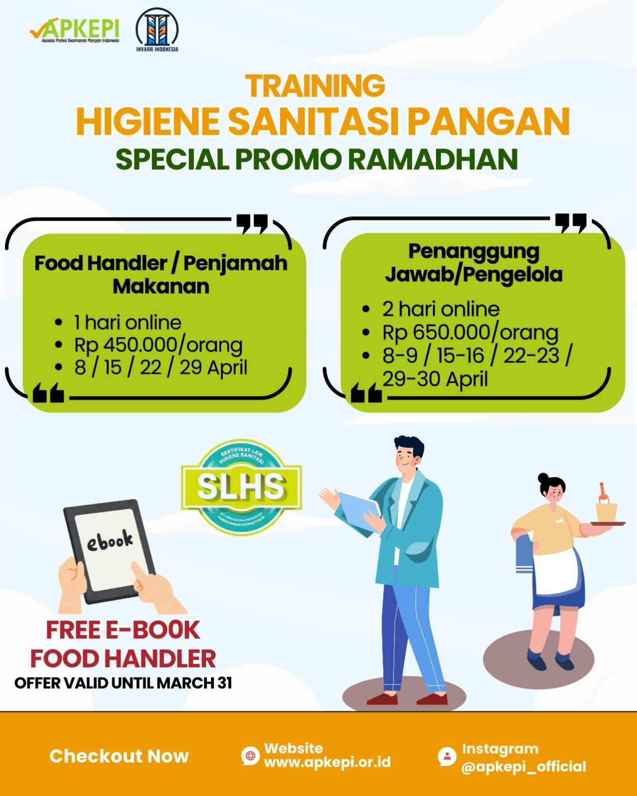 SPECIAL RAMADHAN PROMO! Training Higiene Sanitasi Pangan (HSP)