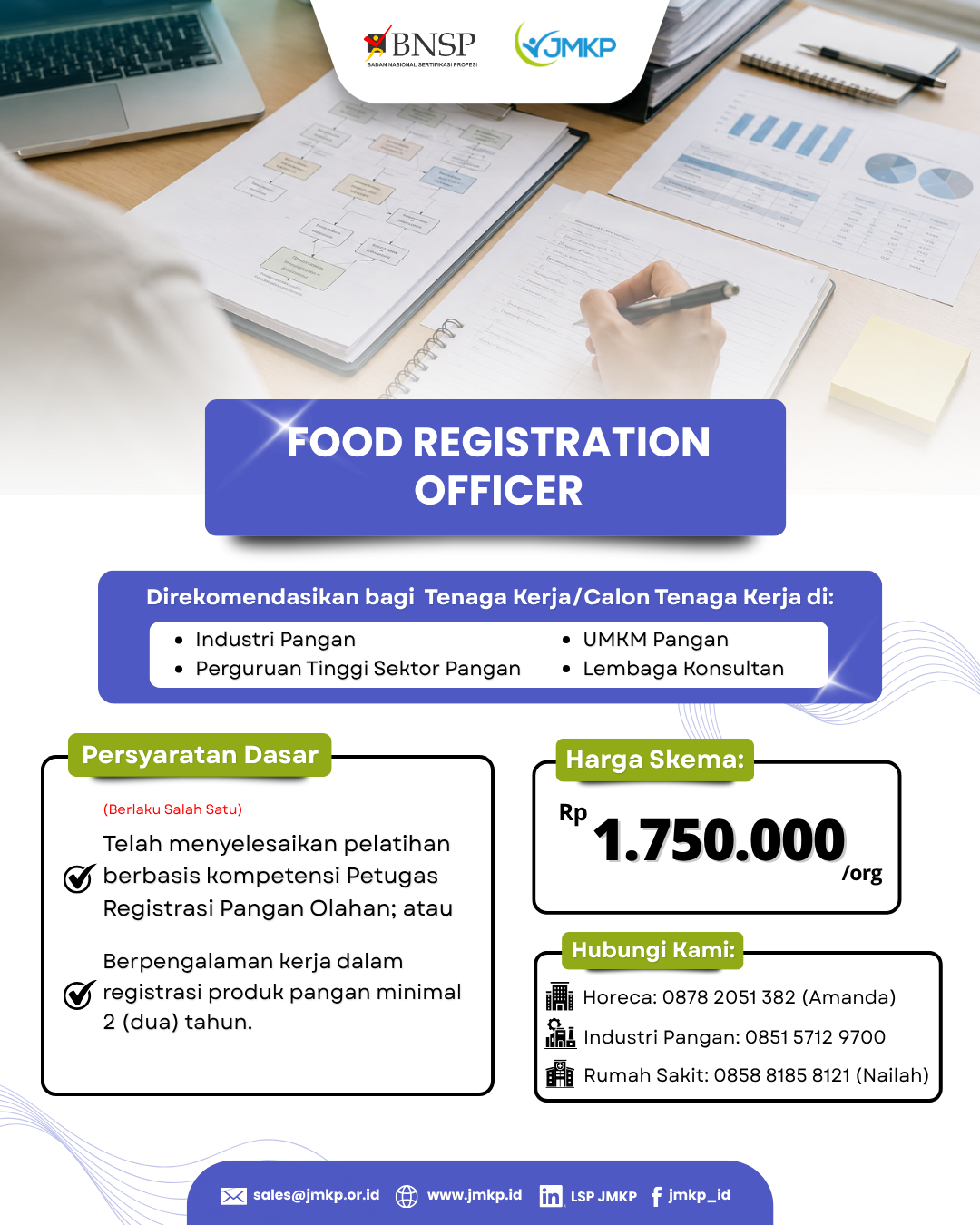 Sertifikasi Kompetensi Food Registration Officer