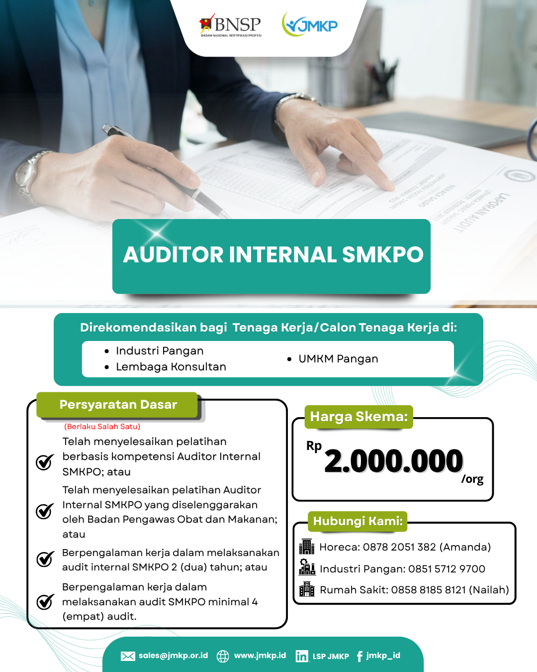 Sertifikasi Kompetensi Auditor Internal SMKPO