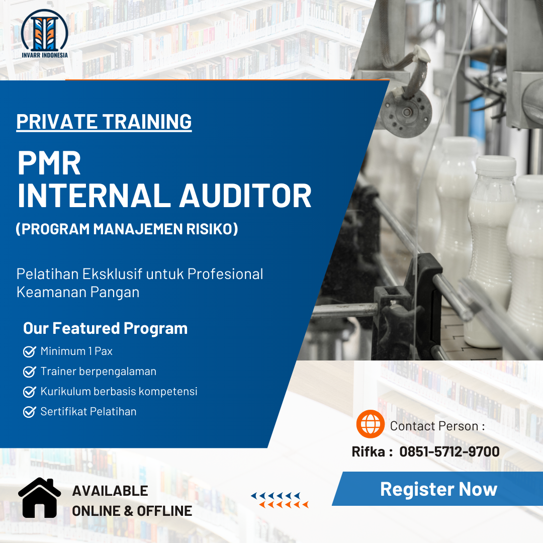 PMR INTERNAL AUDITOR (PRIVATE TRAINING) by INVARR