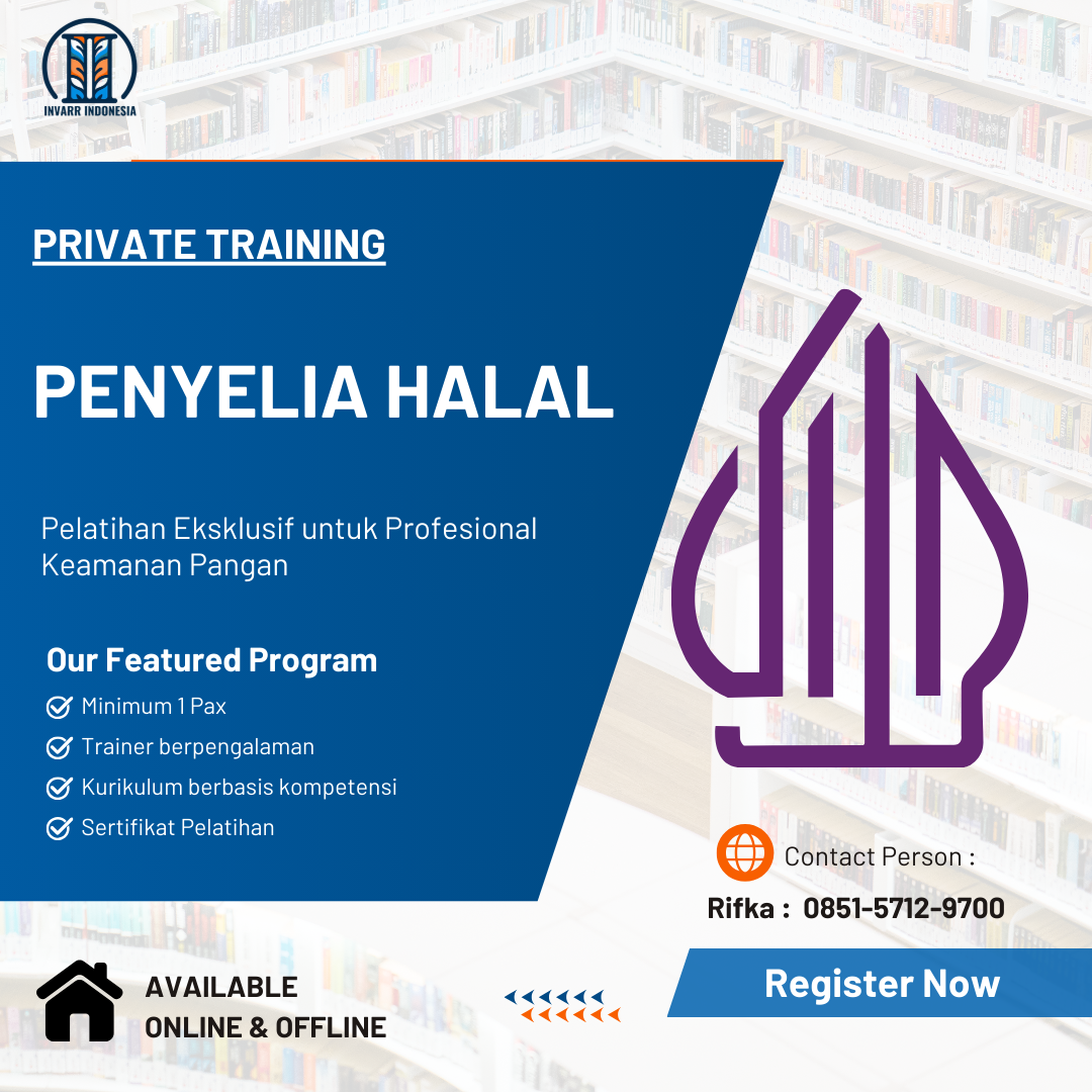 PENYELIA HALAL (PRIVATE TRAINING) by INVARR