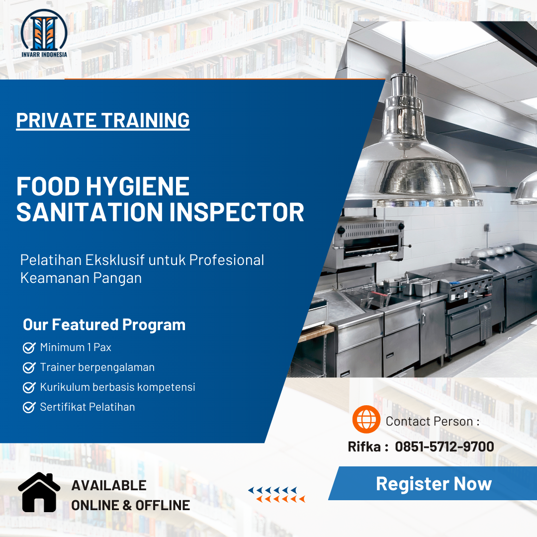 FOOD HYGIENE SANITATION INSPECTOR (PRIVATE TRAINING) by INVARR