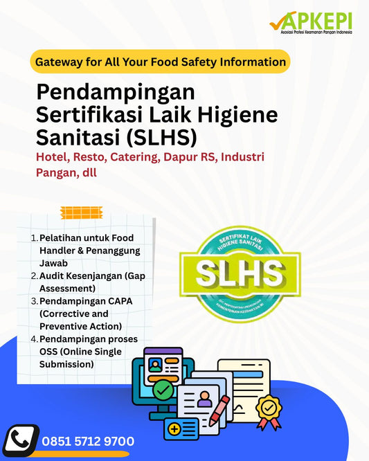 Pendampingan Sertifikasi Laik Higiene Sanitasi (SLHS)